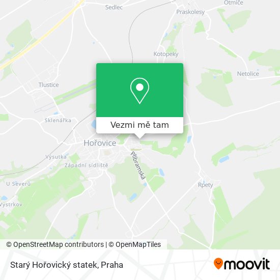 Starý Hořovický statek mapa