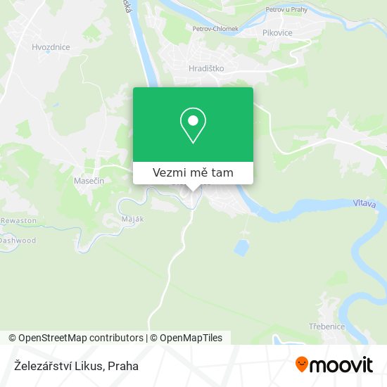 Železářství Likus mapa