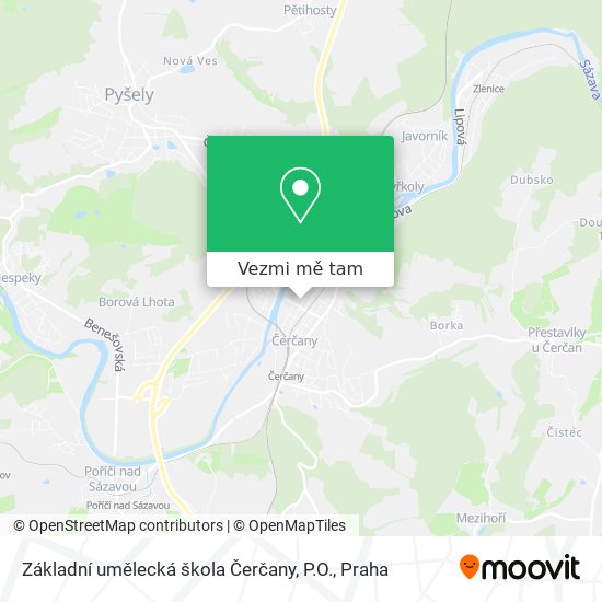 Základní umělecká škola Čerčany, P.O. mapa