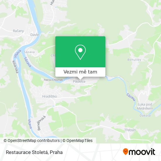 Restaurace Stoletá mapa