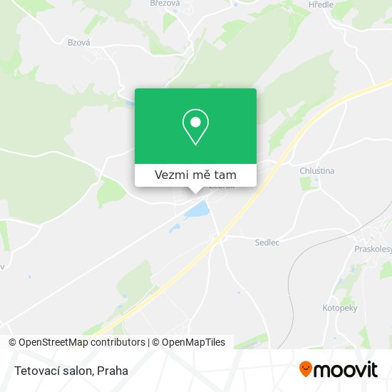 Tetovací salon mapa