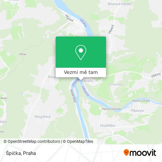 Špička mapa