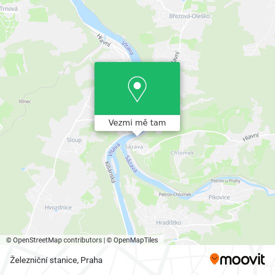 Železniční stanice mapa