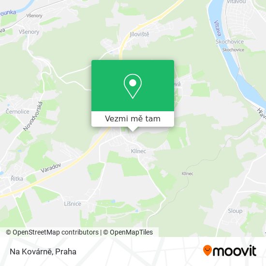 Na Kovárně mapa