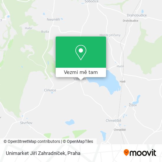 Unimarket Jiří Zahradníček mapa