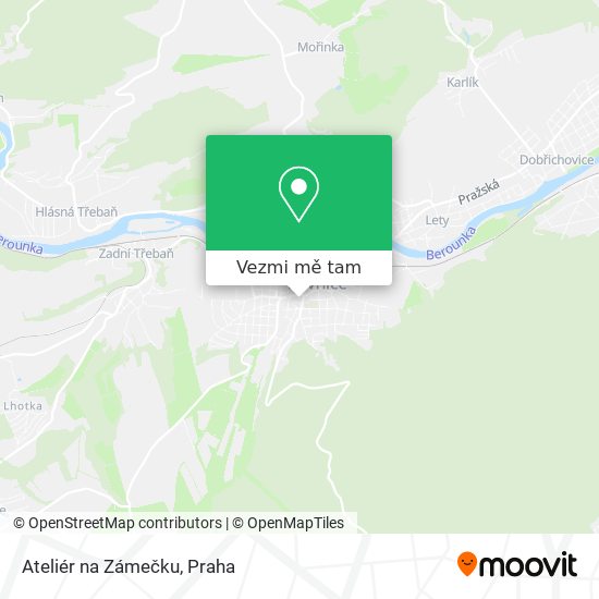 Ateliér na Zámečku mapa