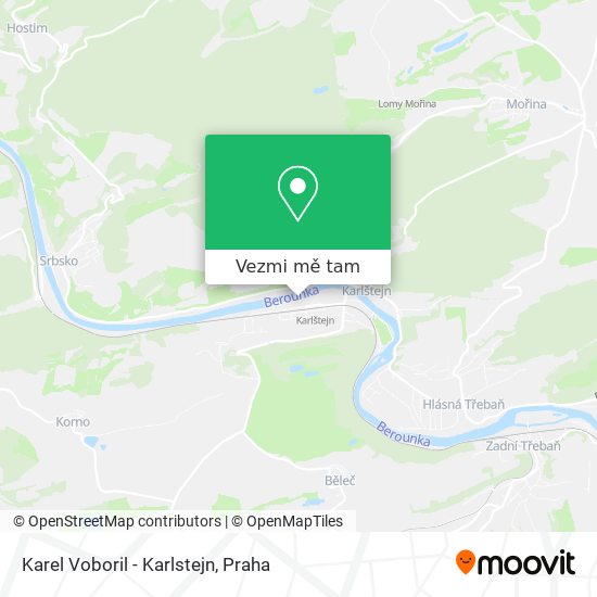Karel Voboril - Karlstejn mapa