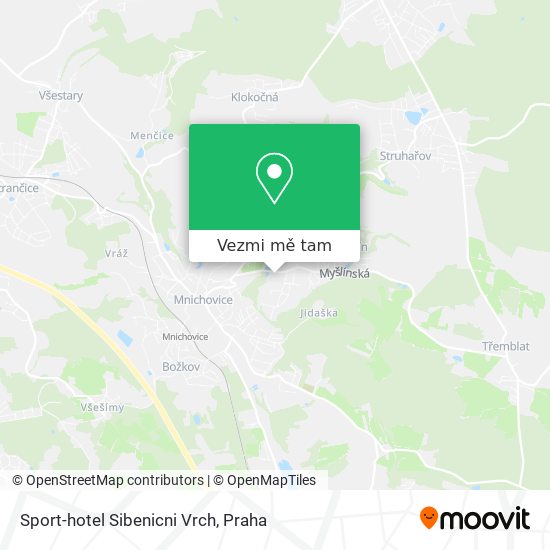 Sport-hotel Sibenicni Vrch mapa