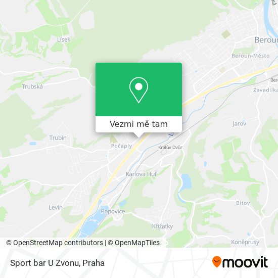 Sport bar U Zvonu mapa