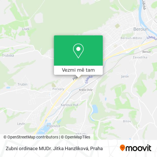 Zubní ordinace MUDr. Jitka Hanzlíková mapa