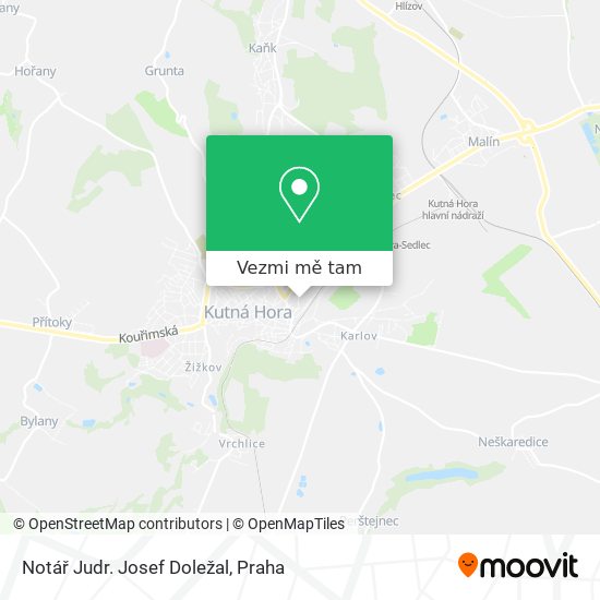 Notář Judr. Josef Doležal mapa