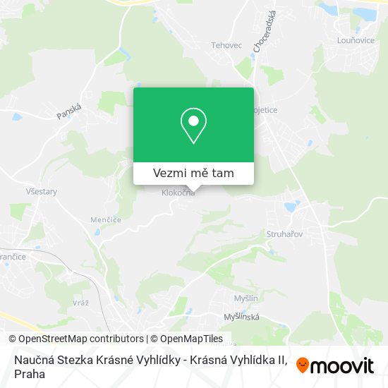 Naučná Stezka Krásné Vyhlídky - Krásná Vyhlídka II mapa