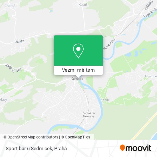 Sport bar u Sedmiček mapa
