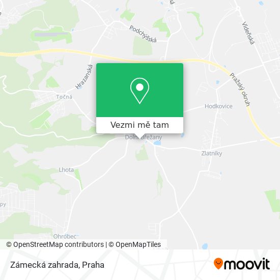 Zámecká zahrada mapa