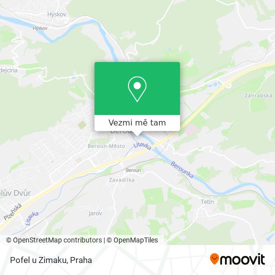 Pofel u Zimaku mapa