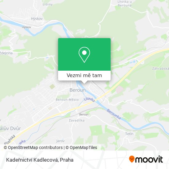 Kadeřnictví Kadlecová mapa