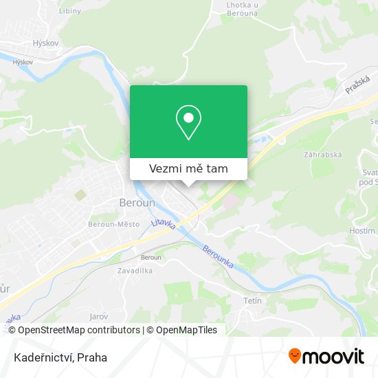 Kadeřnictví mapa