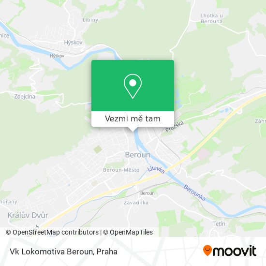 Vk Lokomotiva Beroun mapa