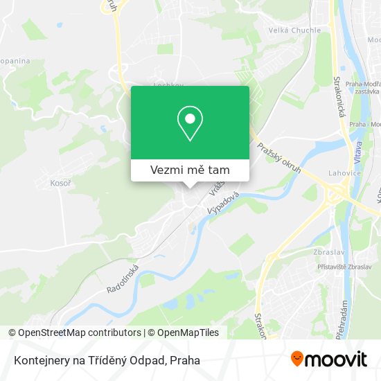 Kontejnery na Tříděný Odpad mapa