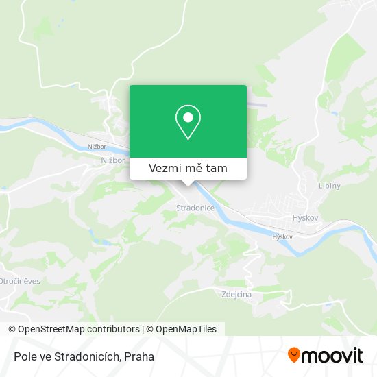 Pole ve Stradonicích mapa