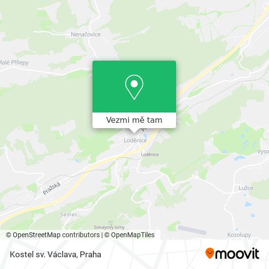 Kostel sv. Václava mapa