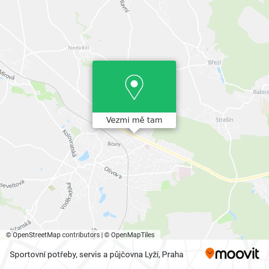 Sportovní potřeby, servis a půjčovna Lyží mapa