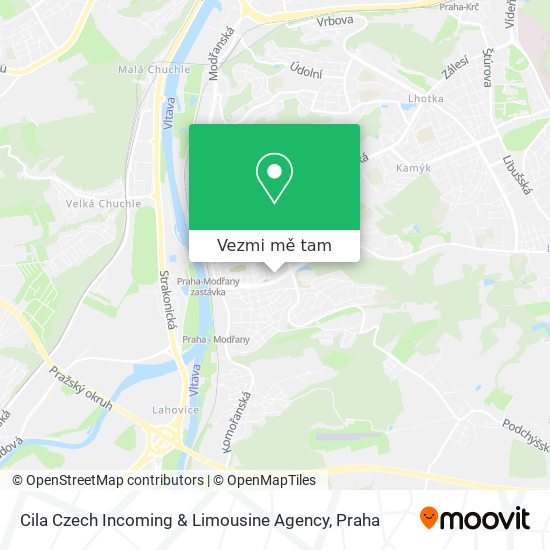 Cila Czech Incoming & Limousine Agency mapa
