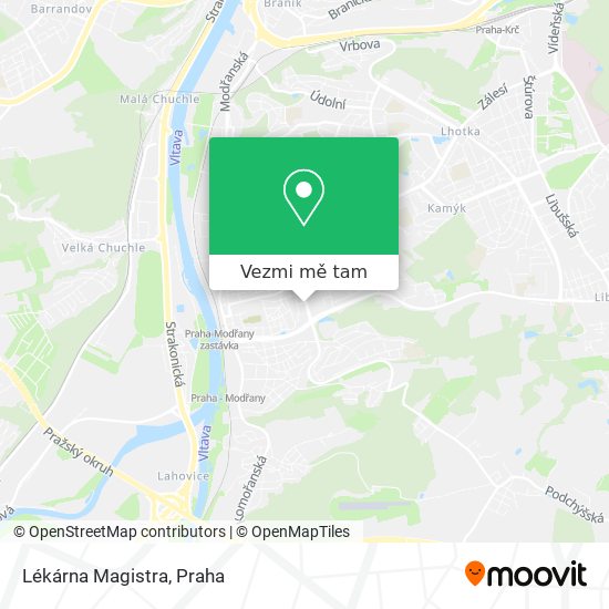 Lékárna Magistra mapa