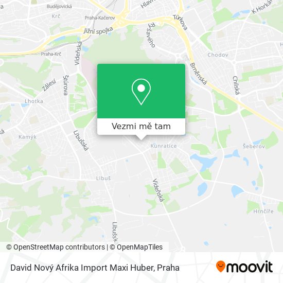 David Nový Afrika Import Maxi Huber mapa