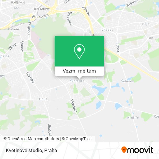 Květinové studio mapa