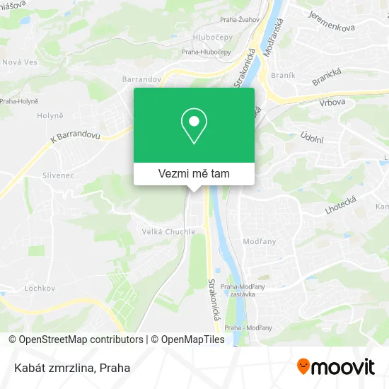 Kabát zmrzlina mapa