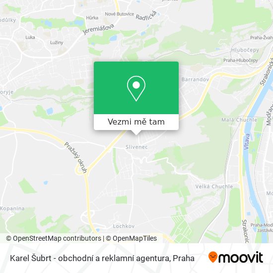 Karel Šubrt - obchodní a reklamní agentura mapa