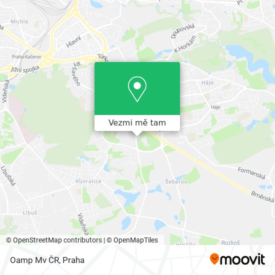 Oamp Mv ČR mapa
