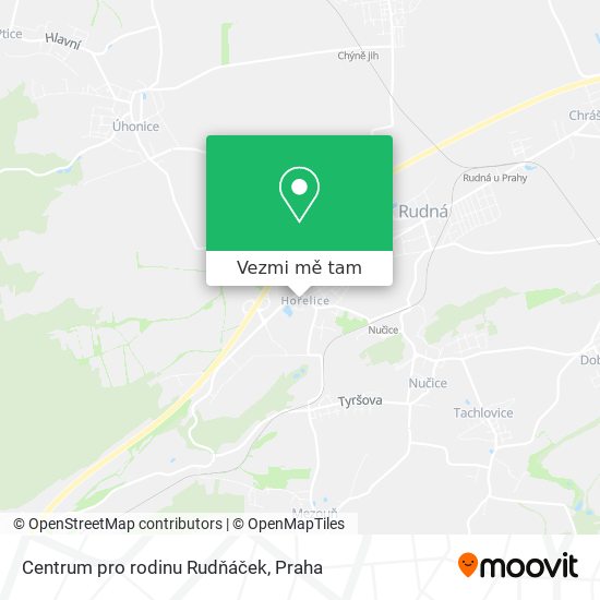 Centrum pro rodinu Rudňáček mapa