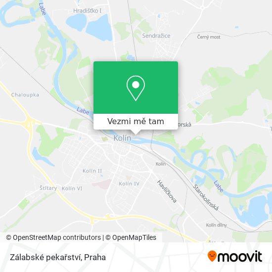 Zálabské pekařství mapa