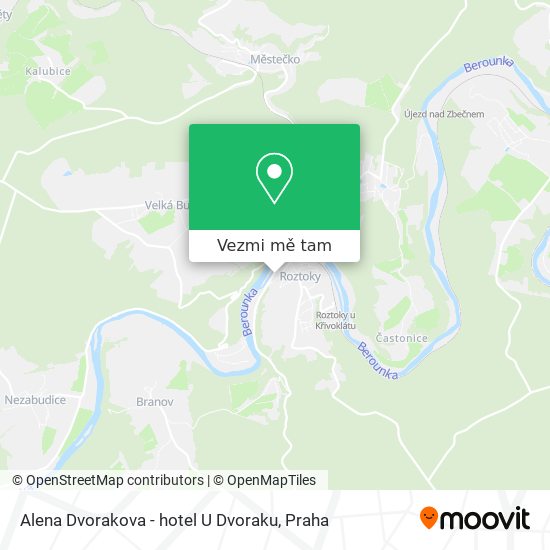 Alena Dvorakova - hotel U Dvoraku mapa