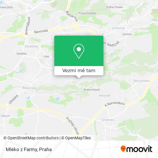 Mléko z Farmy mapa