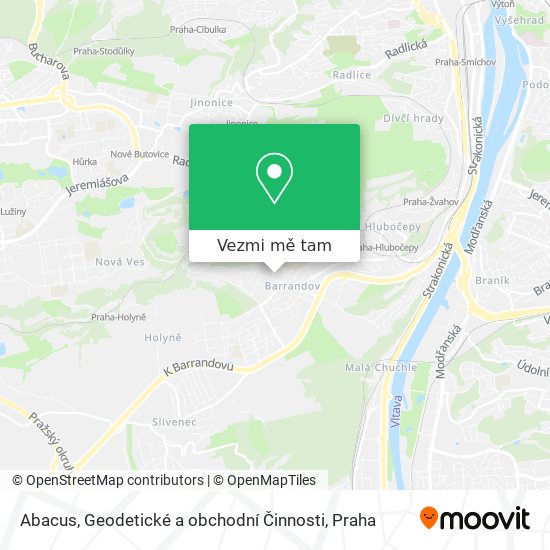 Abacus, Geodetické a obchodní Činnosti mapa