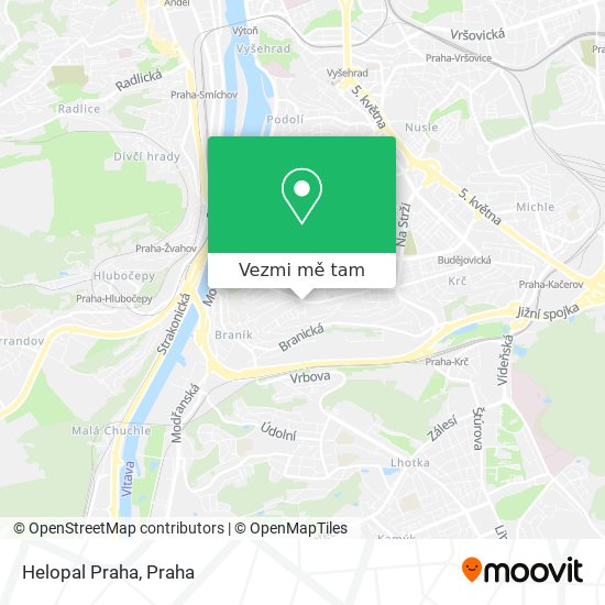 Helopal Praha mapa