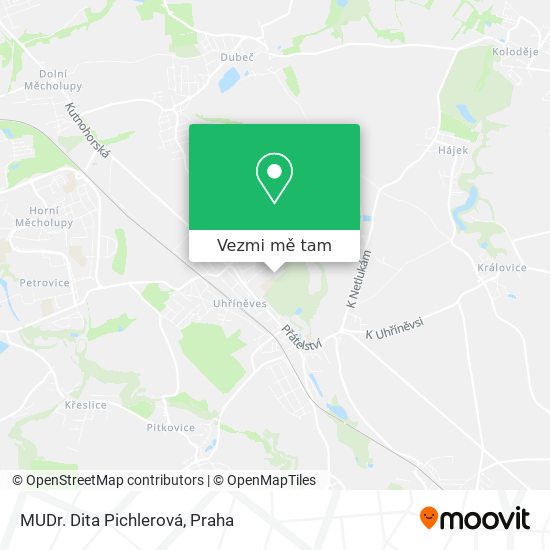 MUDr. Dita Pichlerová mapa