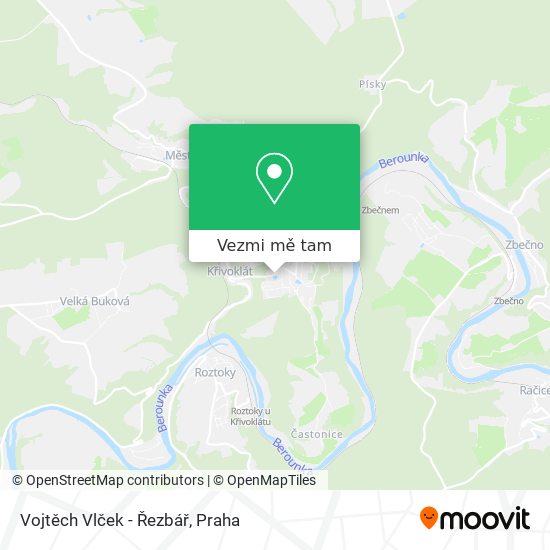 Vojtěch Vlček - Řezbář mapa