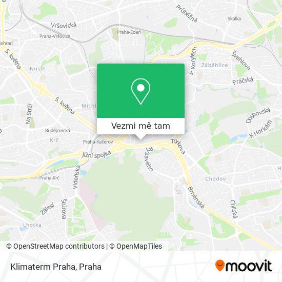 Klimaterm Praha mapa