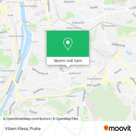 Viliam Klesa mapa