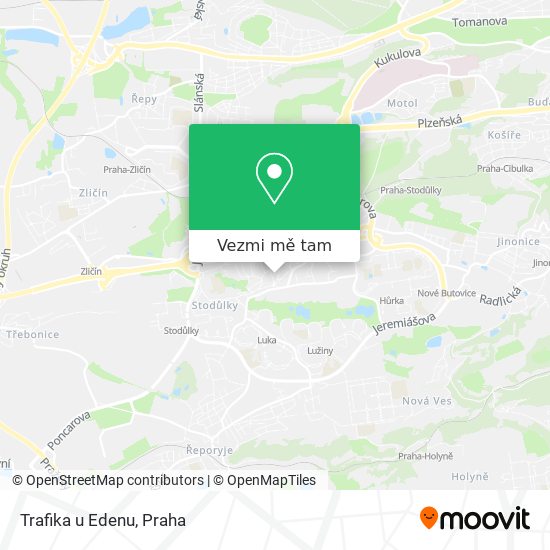 Trafika u Edenu mapa