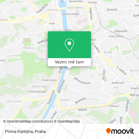 Prima Kantýna mapa