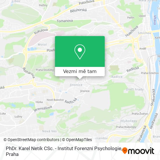 PhDr. Karel Netík CSc. - Institut Forenzní Psychologie mapa