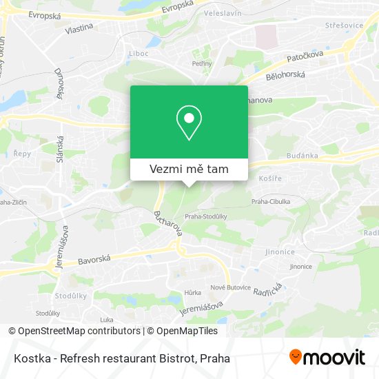 Kostka - Refresh restaurant Bistrot mapa