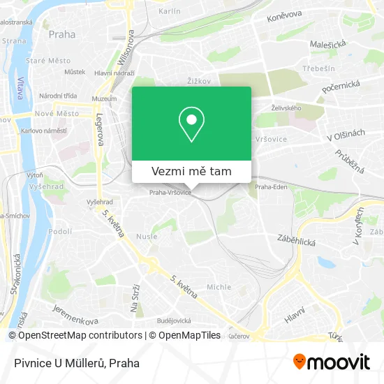 Pivnice U Müllerů mapa