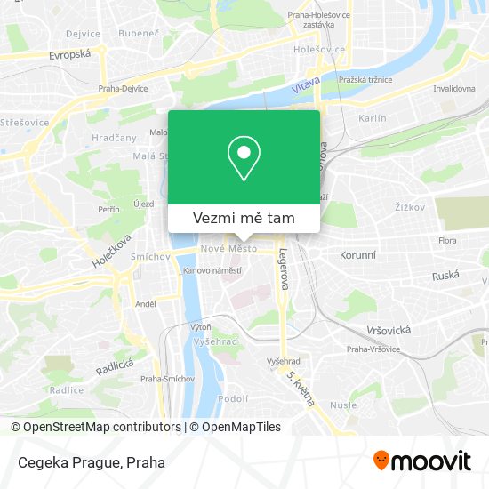 Cegeka Prague mapa