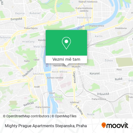 Mighty Prague Apartments Stepanska mapa